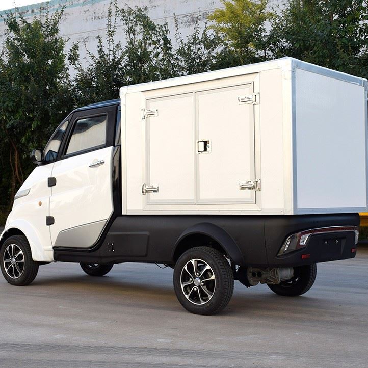 4 Wheel Electric Delivery Cargo Truck, Mini Pickup Commercial Used Camion