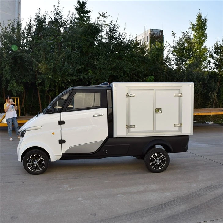 4 Wheel Electric Delivery Cargo Truck, Mini Pickup Commercial Used Camion