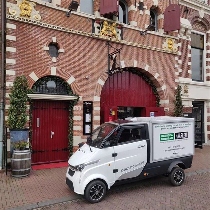 4 Wheel Electric Delivery Cargo Truck, Mini Pickup Commercial Used Camion