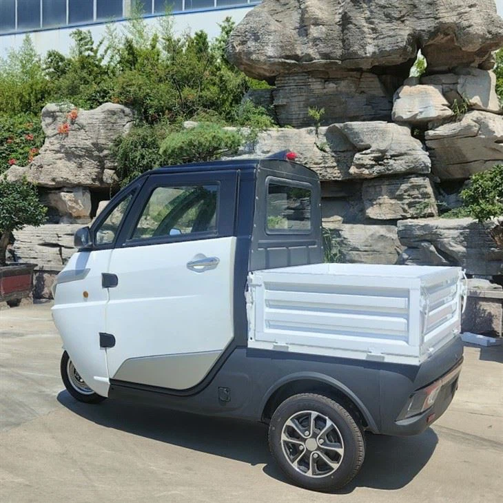 All Weather Closed Tricycle Motorcycle Electric Tricycles Passenger For Adult With Folding Cargo Box