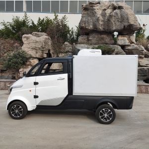 Ķīnas piegādātāja četrriteņu EEC COC elektrisko pakalpojumu pikapa mini refrižeratorpiegādes kravas automašīna